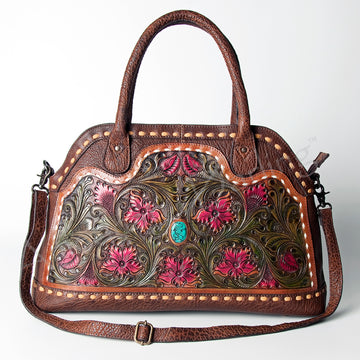 American Darling Tote Hand Tooled Genuine Leather Women Bag Western Handbag Purse